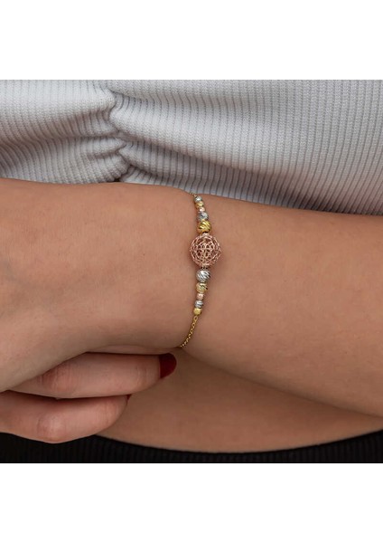 Gümüş Renkli Top Dorika Kadın Bileklik modelleri