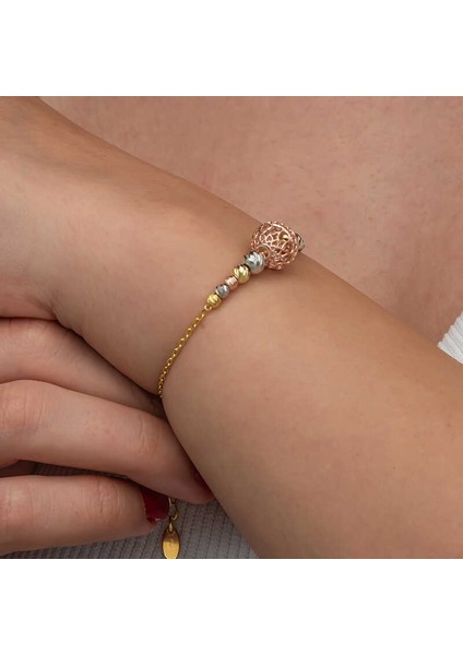 Gümüş Renkli Top Dorika Kadın Bileklik indirimleri