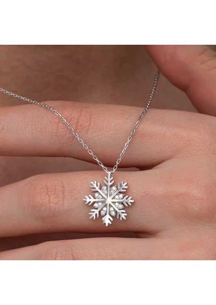 Gümüş Kar Tanesi Kadın Kolye fiyatları