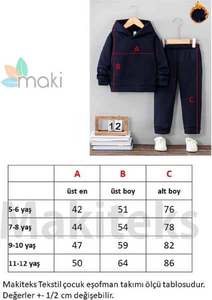 Kışlık Kız Erkek Çocuk Eşofman Takımı 5 6 7 8 9 10 11 12 Yaş Unisex Superman