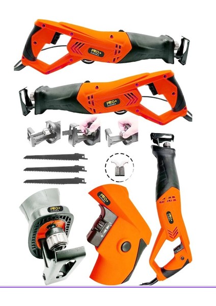 Pro+Durable Alman 9000 Xdrive 6 Kademe Devir Ayarli Bakir Sargili Kemik Kesme Tilki Kuyruğu Testere Makinesi