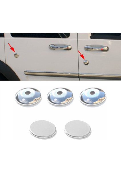 Ford Connect 2002-2009 arası Krom Kilit Açma Çerçeve 5pcs P.çelik