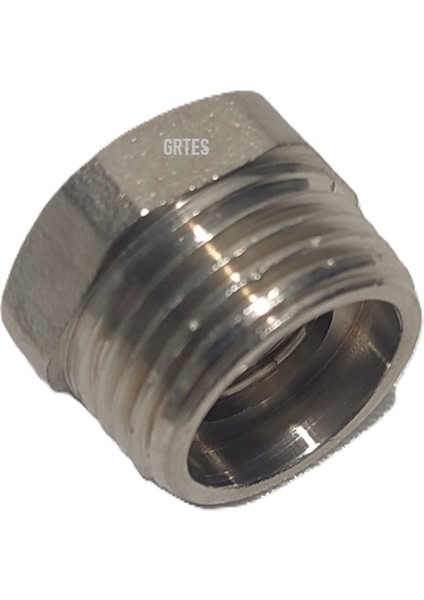 (10'lu Paket) 1/4" x 1/2" Sarı/krom Redüksiyon - Brass Reduction modelleri