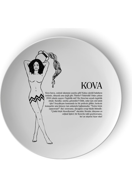 Kova Burcu Porselen Tabak