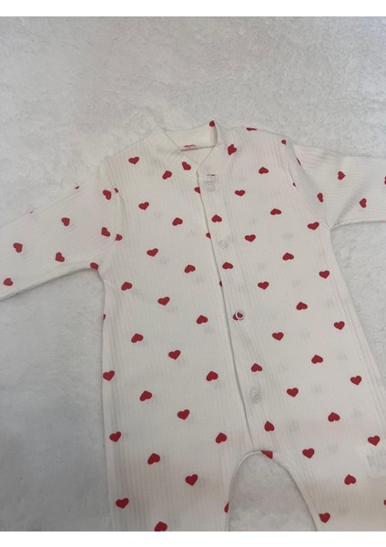 Küçük Kalpler Manşetli Tulum Kız Bebek fiyatları