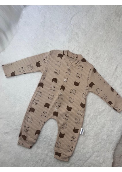 Erkek Bebek Sevimli Ayılar Manşetli Tulum fiyatları