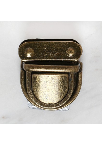 Loren Metal Çanta Kilidi Büyük Antik Sarı modelleri