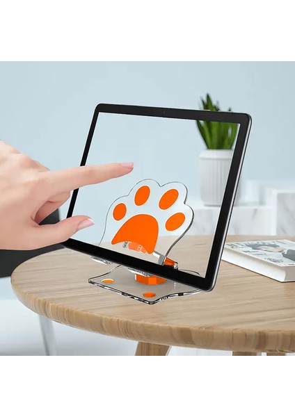 Masaüstü Telefon ve Tablet Tutucu 360° Dönebilen Katlanabilir Taşınabilir Kaliteli Telefon Standı