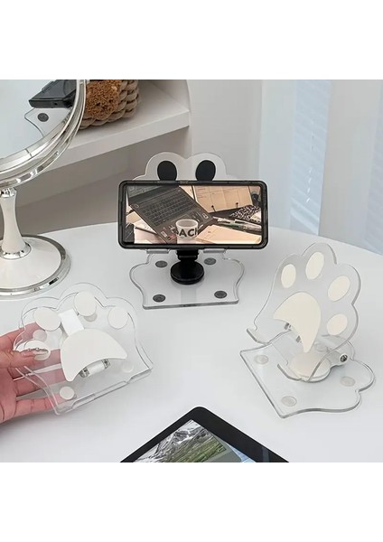 Masaüstü Telefon ve Tablet Tutucu 360° Dönebilen Katlanabilir Taşınabilir Kaliteli Telefon Standı