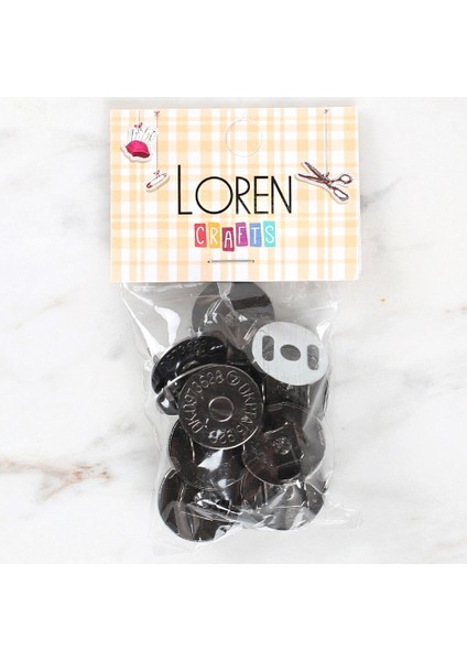 Loren Manyetik Antrasit Metal 5'li Çıt Çıt fırsatları