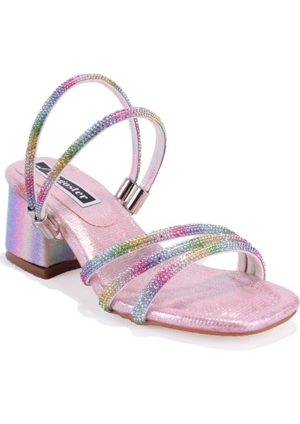 DJA76-ASK16 Gökkuşağı Ortopedik Kız Çocuk Abiye Ayakkabı