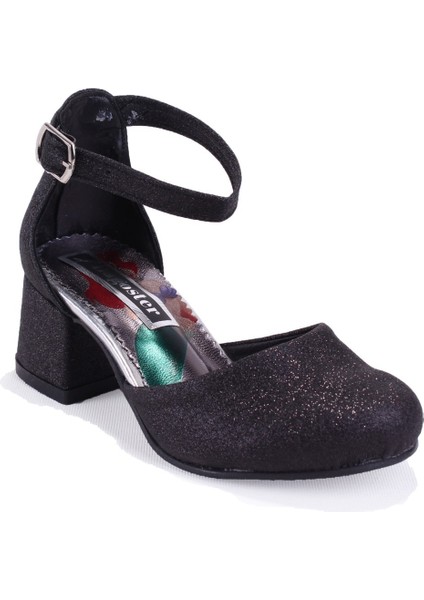 DJA76-YB101KY Siyah Ortopedik Kız Çocuk Abiye Ayakkabı