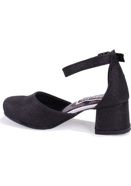 DJA76-YB101KY Siyah Ortopedik Kız Çocuk Abiye Ayakkabı modelleri