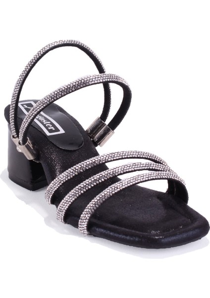 DJA76-ASK16 Siyah Ortopedik Kız Çocuk Abiye Ayakkabı