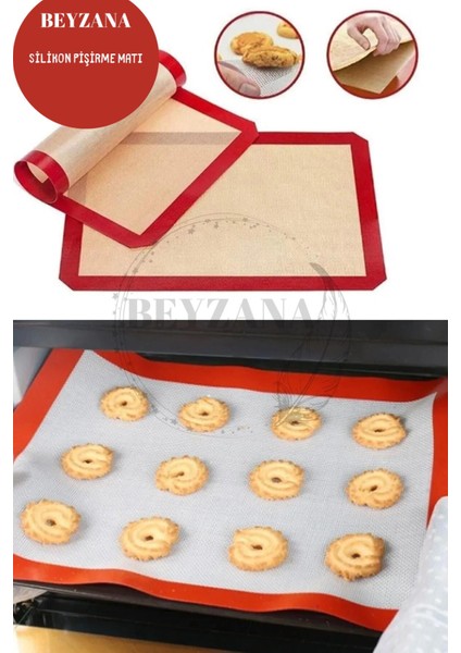Kahverengi silikon yapışmaz pişirme matı, kolay kullanım ve sağlık dostu malzeme