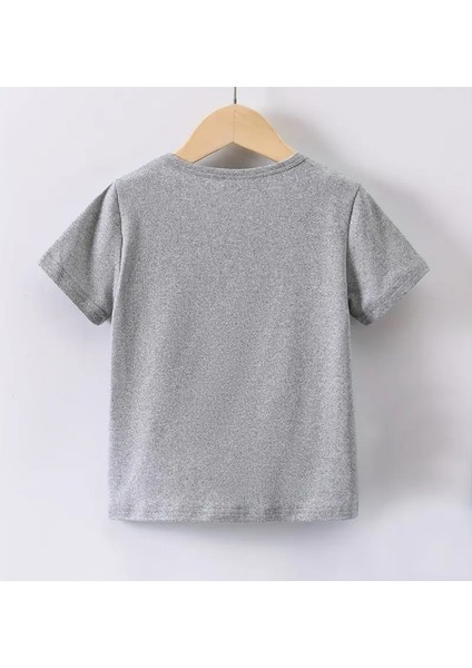 Kaliteli Pamuk Penye Unisex Erkek Kız Çocuk Baskılı Tshirt 5 6 7 8 9 10 11 12 13 14 Yaş Batman fiyatları