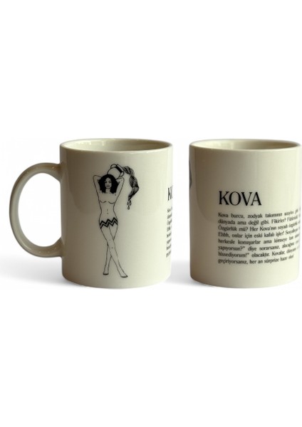 Kova Burcu Porselen Kupa