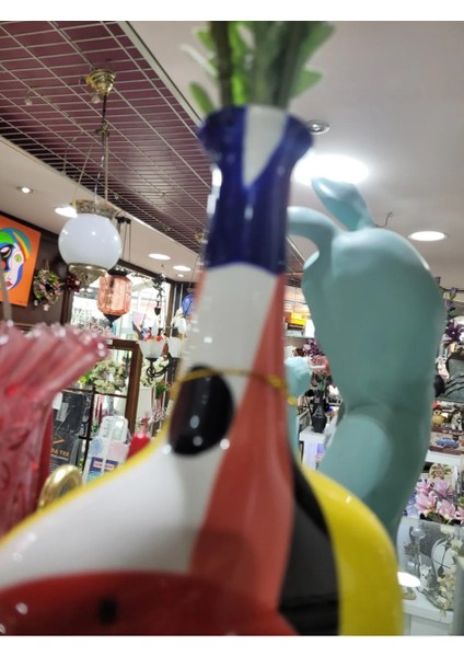 Reddish Uzun Ağızlı Vazo Küçük 16.8 x 7.8 x 27 cm Porselen Dekoratif Obje Ev Dekorasyon Beyaz 1 Adet fırsatları