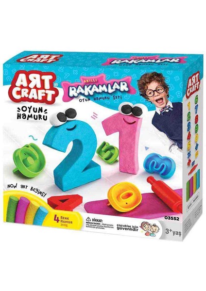 Art Craft 3D Rakamlar Oyun Hamuru Seti