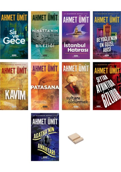 Ahmet Ümit Polisiye Romanları 9lu Set + Telefon Tutucu