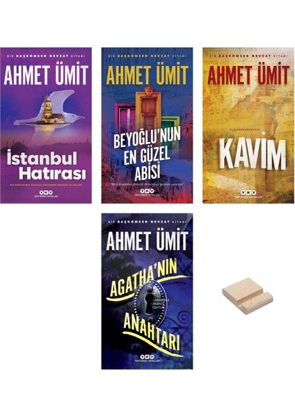 Ahmet Ümit Polisiye Romanları 4lü Set + Telefon Tutucu