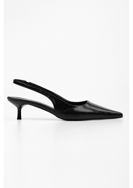 Kadın Kate Siyah Cilt Stiletto fırsatları