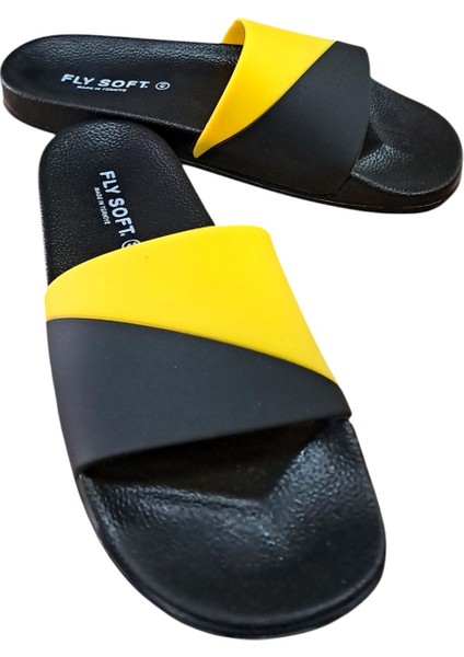 S263.071 Erkek Havuz - Plaj ve Günlük Terlik Siyah - Sarı modelleri