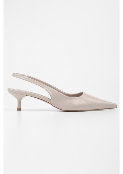 Kadın Kate Ekru Cilt Stiletto