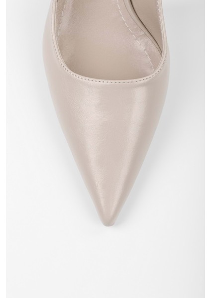 Kadın Kate Ekru Cilt Stiletto