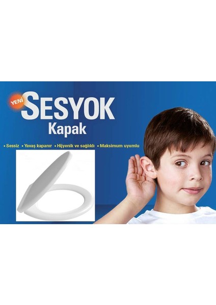 Çelk Ayna Amortisörlü Yavaş Kapanır Oval Klozet Kapağı Metal Montaj VIDALI-716