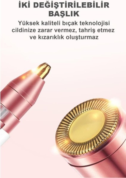 Çift Başlıklı Yüz Tüy Alıcı Epilasyon Aleti, Güzel ve Pürüzsüz Cilt İçin, Kablolu, 900.000+ atım modelleri