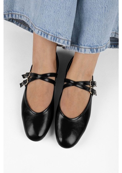 Kadın Fiesty Siyah Cilt Babet