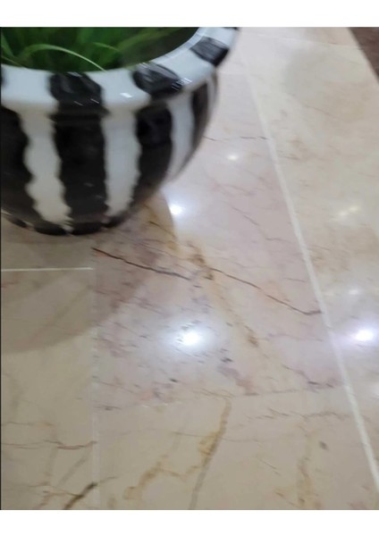 Benim Evim Siyah Beyaz Vazo Saksı Çizgi Desenli 36CM Ağız 24CM Taban 27CM Yükseklik 1 Adet