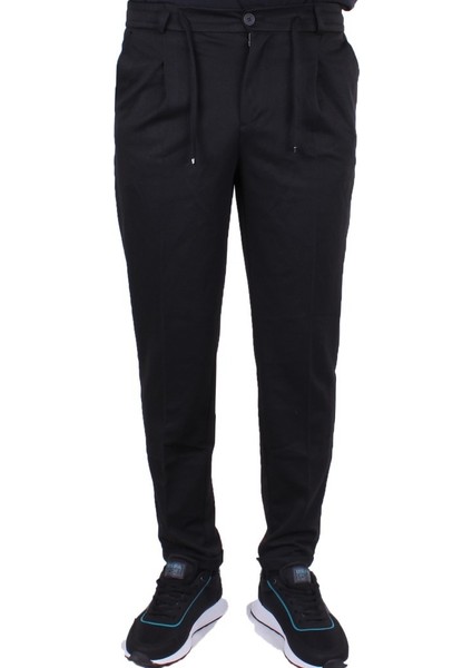 DMG23-611275 Siyah Normal Bel Double Paça Flota Cepli Erkek Pantolon fiyatları