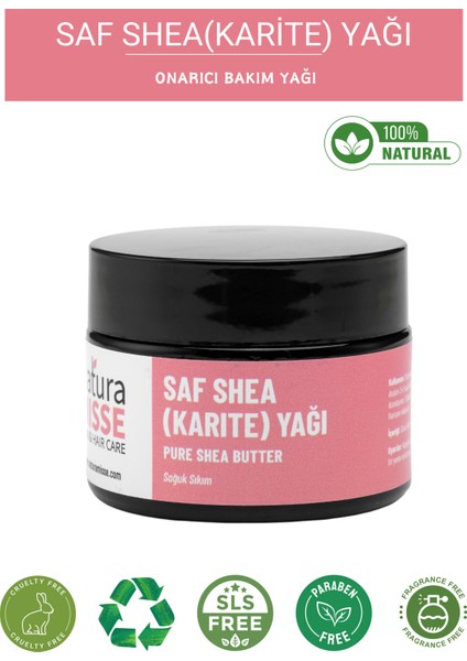 Shea (Karite) Yağı 50 Ml %100 Saf Doğal Soğuk Sıkım Shea Yağı