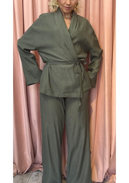 Şal Yaka Kimono Takım