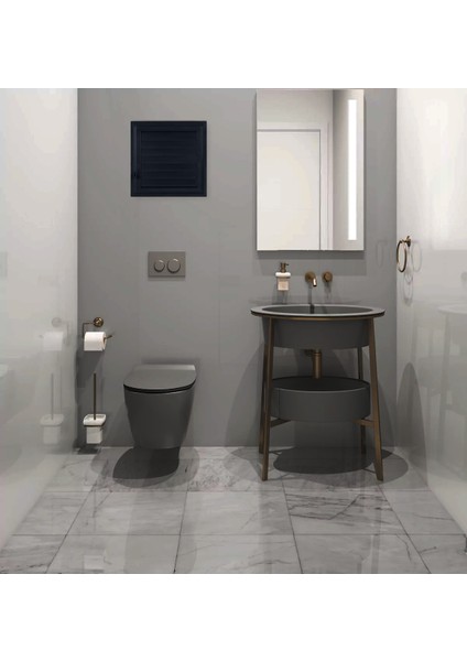 Antrasit Plastik Banyo Wc Ayarlı Menfez Havalandırma