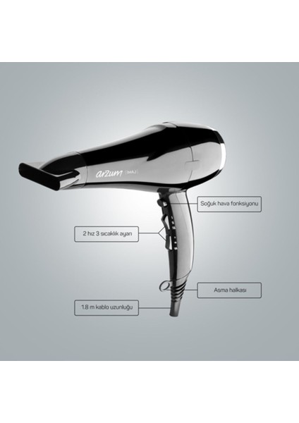 AR5011 Imaj 2200W Difüzörlü Saç Kurutma ve Fön Makinesi
