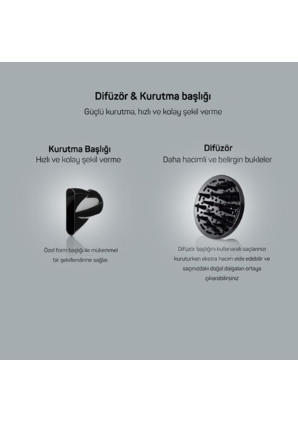 AR5011 Imaj 2200W Difüzörlü Saç Kurutma ve Fön Makinesi