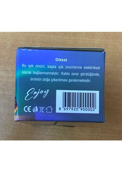 10 Metre Renkli Top Işık 100 Ledli Usb'li Yılbaşı Süsü