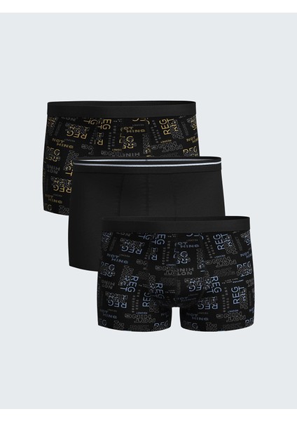 Lc Waıkıkı Standart Kalıp Pamuklu Esnek Erkek Boxer 3'lü