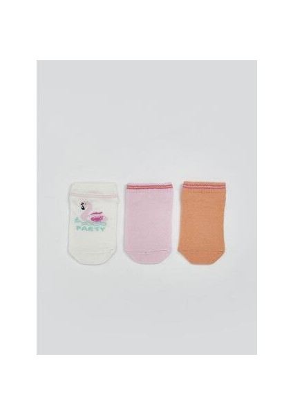 Lcw Kids Baskılı Kız Çocuk Patik Çorap 3'lü fiyatları