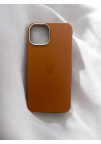 Apple iPhone 12 / 12 Pro Uyumlu Logolu Deri Görünümlü Silikon Kılıf / Kapak fiyatları