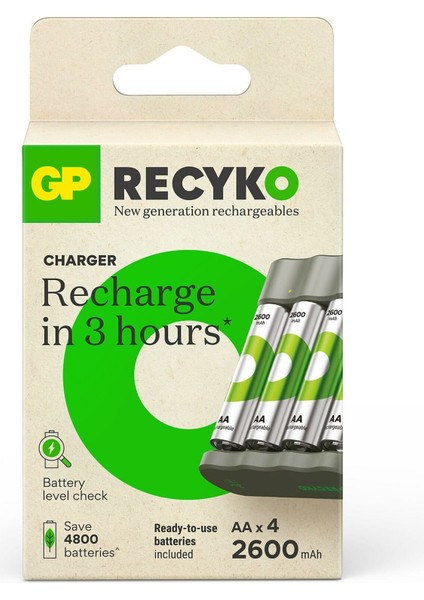 B441-270HCER21-2GTLB4 2600 Mah Kalem Pilli USB Şarj Cihazı 4 Lü fiyatları