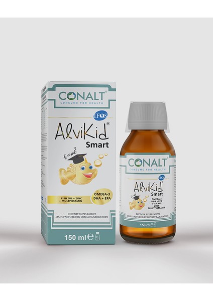 Alvikid Smart 150 ml Çocuğunuzun Zihinsel Potansiyelini Ortaya Çıkarın
