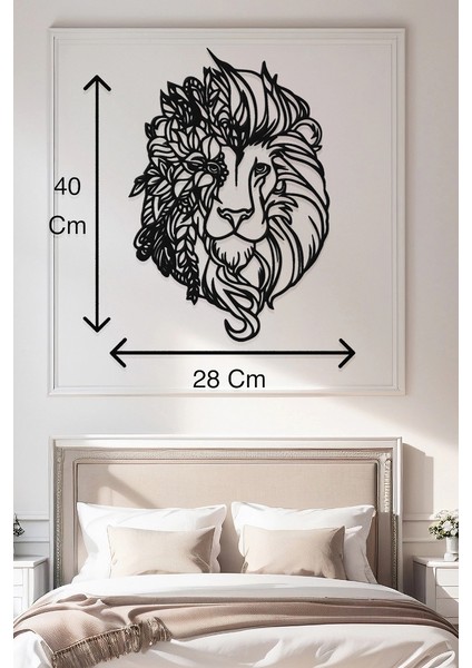 Aslan Tablo Aslan Burcu Aslan Duvar Dekorasyon Ürünü Hediyelik