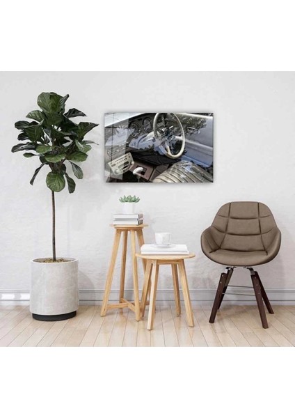Klasik Araba Cam Tablo 4mm Dayanıklı Temperli Cam