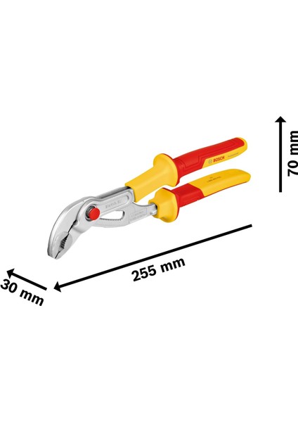 Vde Boru Anahtarı 250 mm (1x Boru Anahtarı 250 mm)