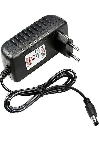 24 Volt 2 Amper Plastik Kasa Adaptör