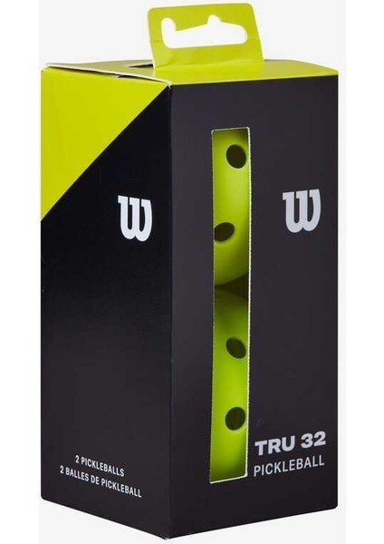 Wilson Pickleball Topu Tru 32 2 Pack Yellow WR8900501001
